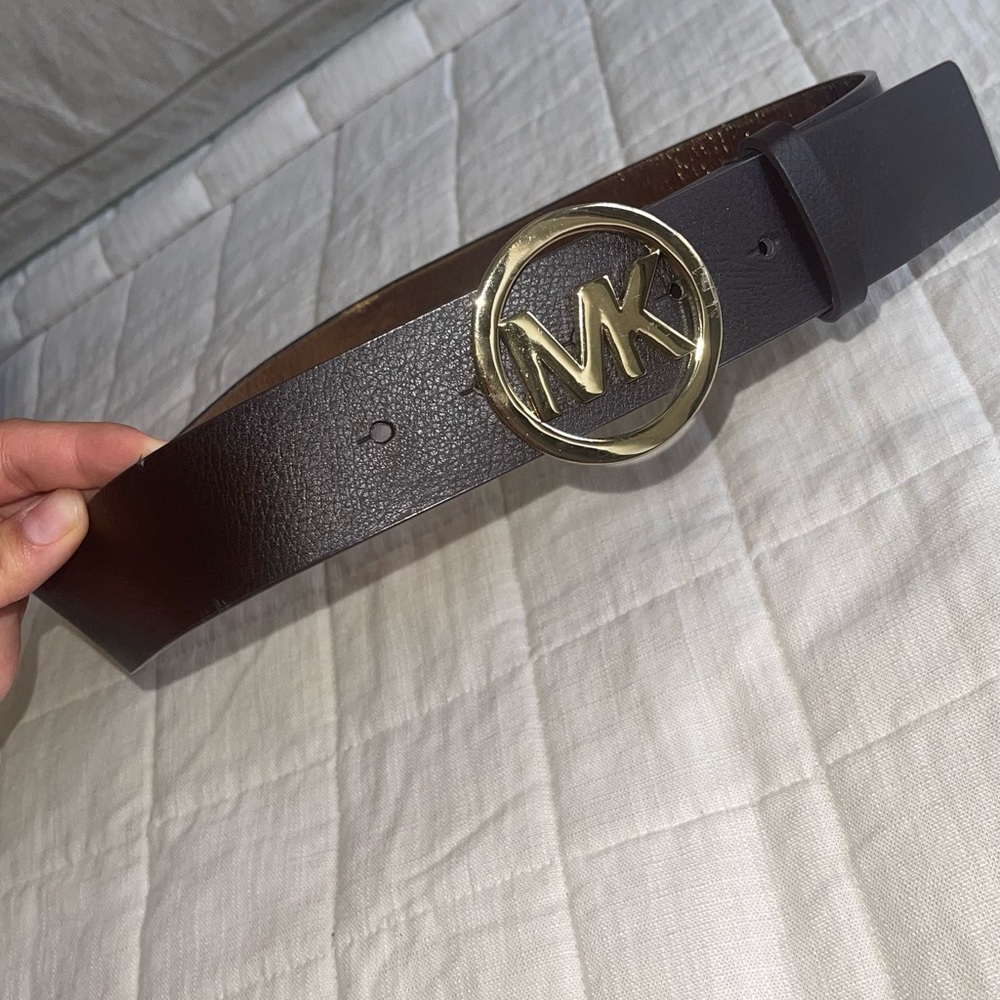 Michael Kors Gold and Brown Belt